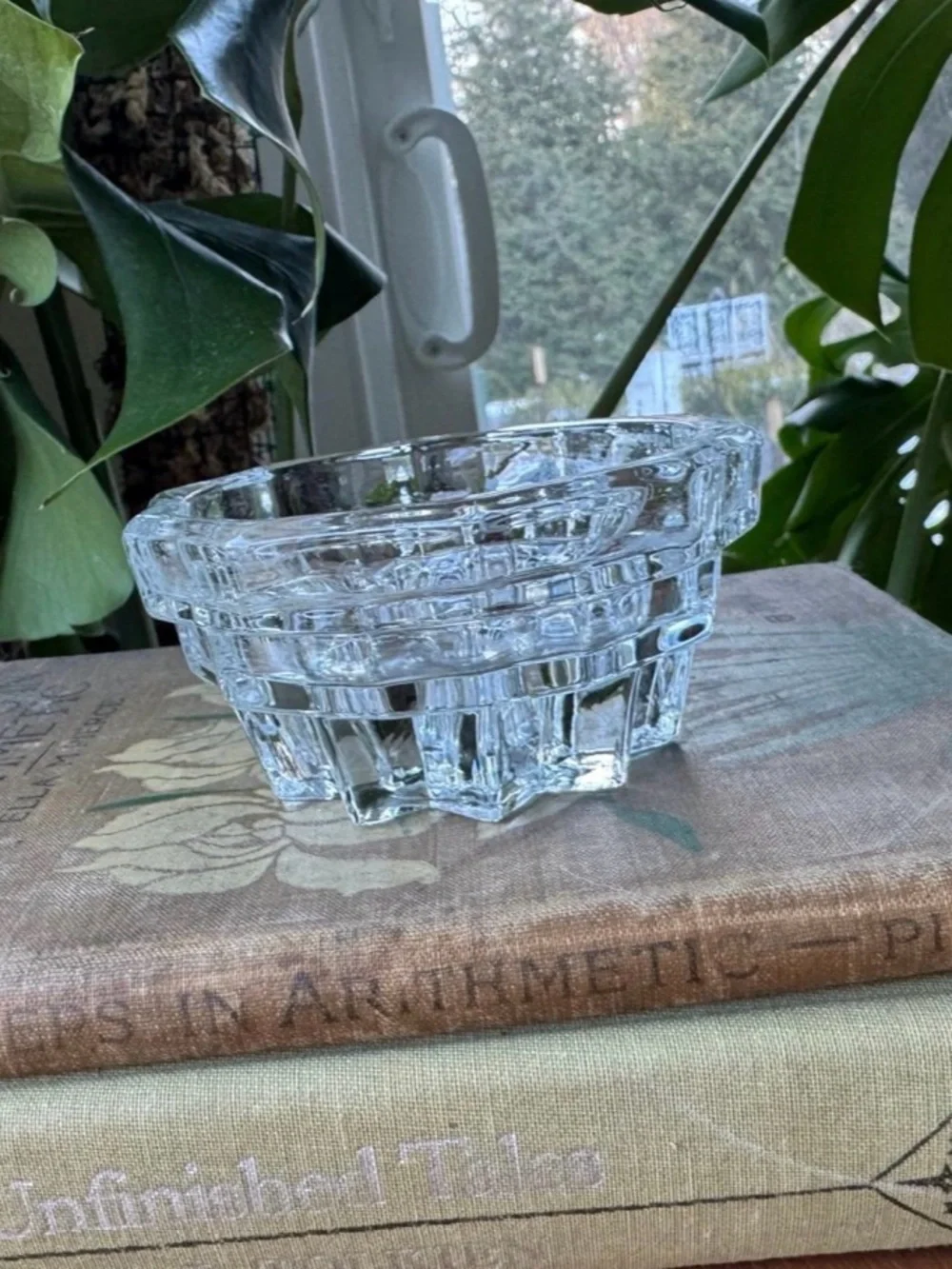 Vintage Crystal Glass Candle Holder Collection – 6 Pieces